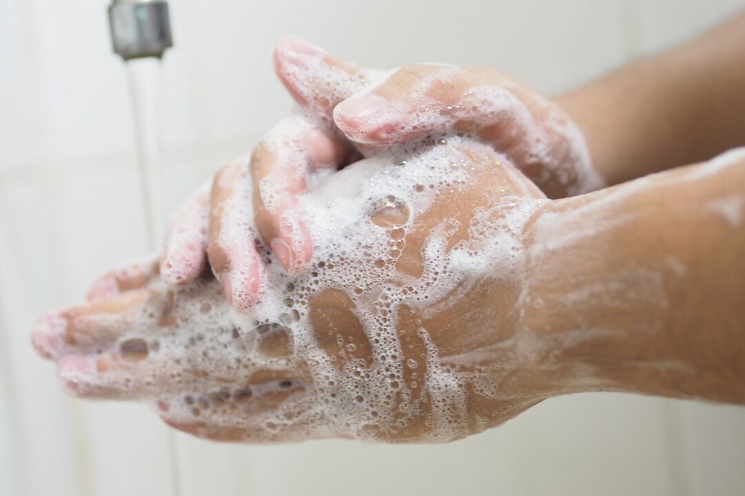 wash your hands with soap to avoid parasite infection