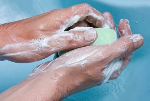 wash your hands to avoid parasite infection